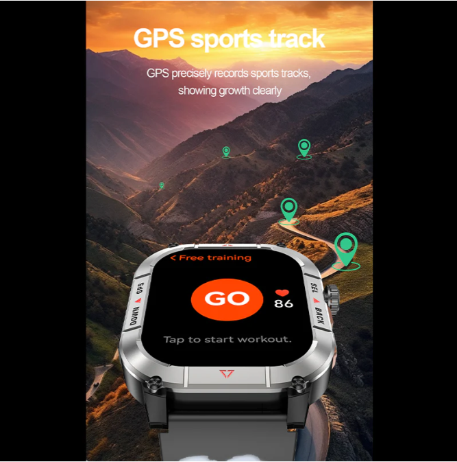 T900 Ultra Max Pro Smartwatch – Rugged Design, Bluetooth Calling & Fitness Tracking