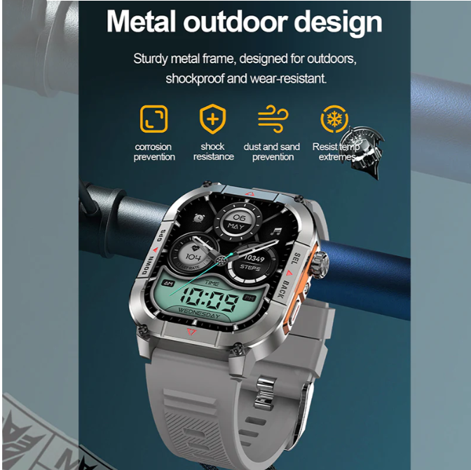 T900 Ultra Max Pro Smartwatch – Rugged Design, Bluetooth Calling & Fitness Tracking