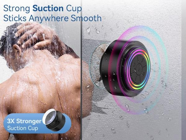 Portable Bluetooth Speaker with 7 RGB Lights