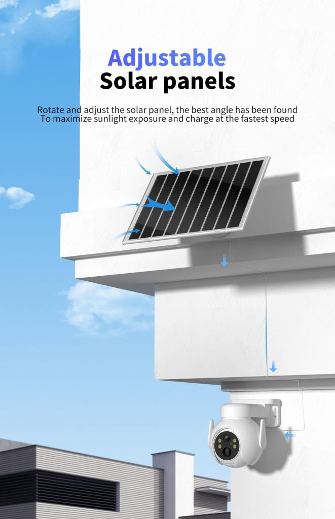 Smart Solar-Powered WiFi Security Camera