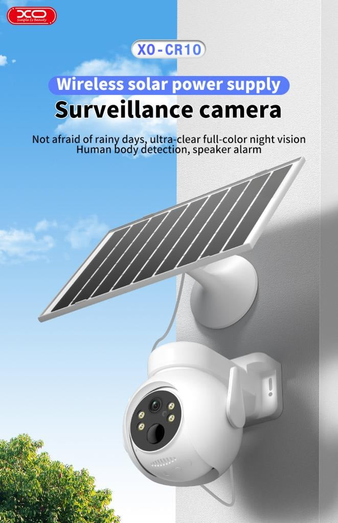 Smart Solar-Powered WiFi Security Camera