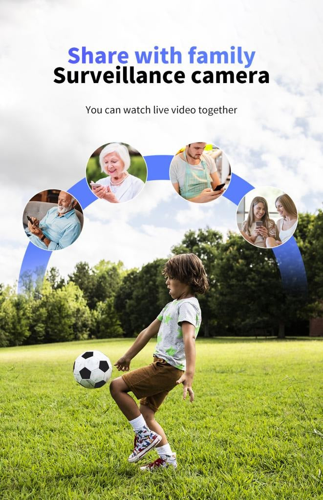 Smart Solar-Powered WiFi Security Camera