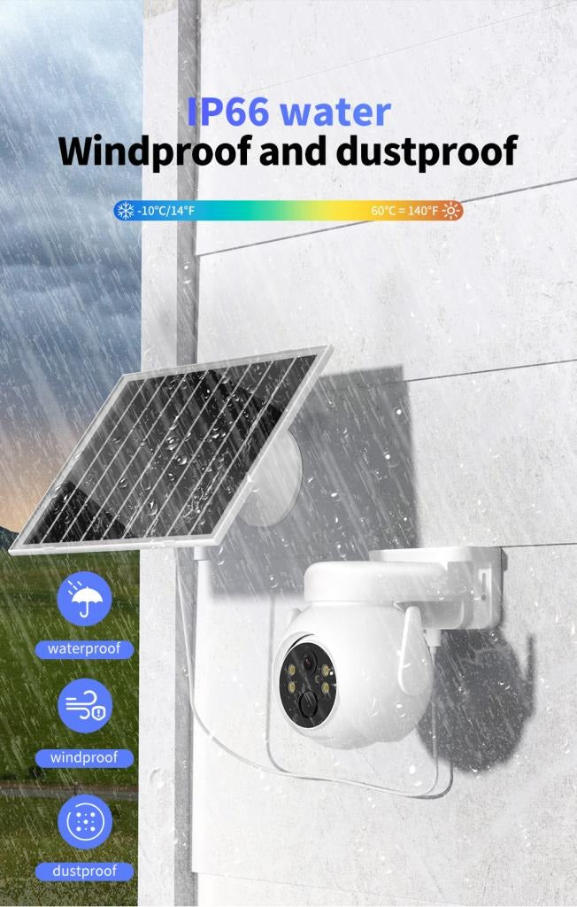 Smart Solar-Powered WiFi Security Camera