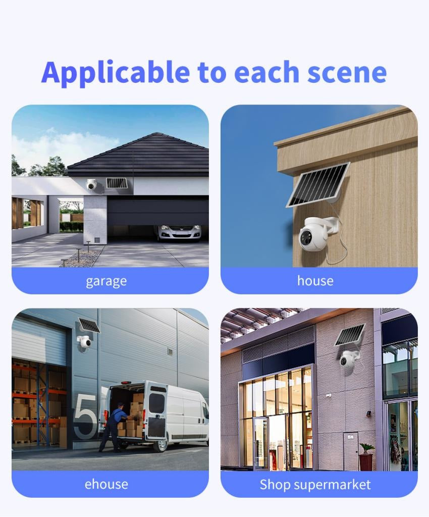 Smart Solar-Powered WiFi Security Camera