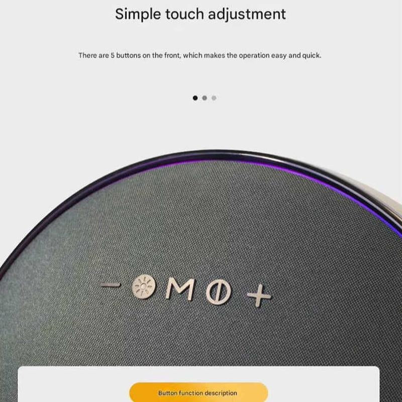 MI Round Bluetooth Wireless Speaker – 360° Surround Sound, Stylish Fabric Design