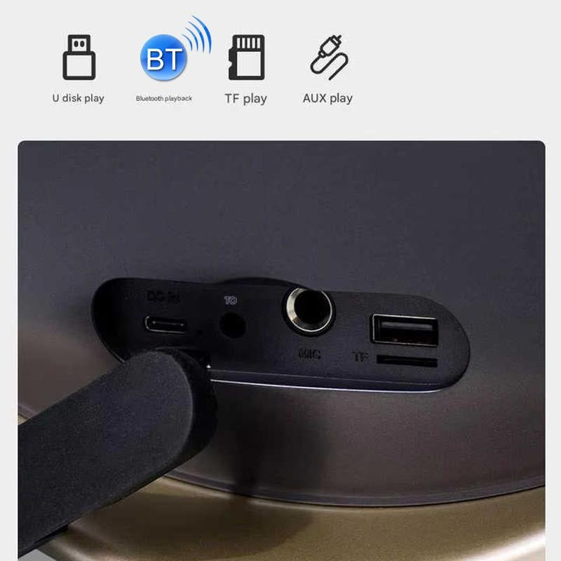 MI Round Bluetooth Wireless Speaker – 360° Surround Sound, Stylish Fabric Design