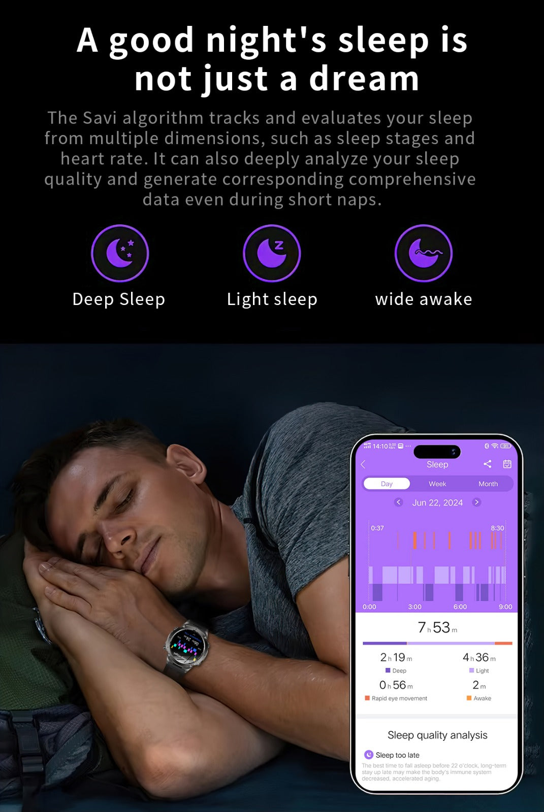 TKYUAN Flashlight Sport Smartwatch – GPS, 3ATM Waterproof, 730mAh Battery & Health Tracking