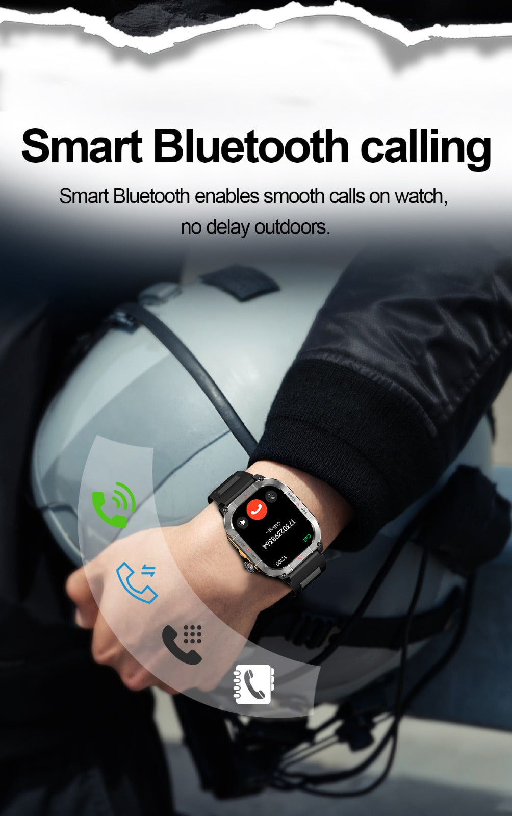 T900 Ultra Max Pro Smartwatch – Rugged Design, Bluetooth Calling & Fitness Tracking