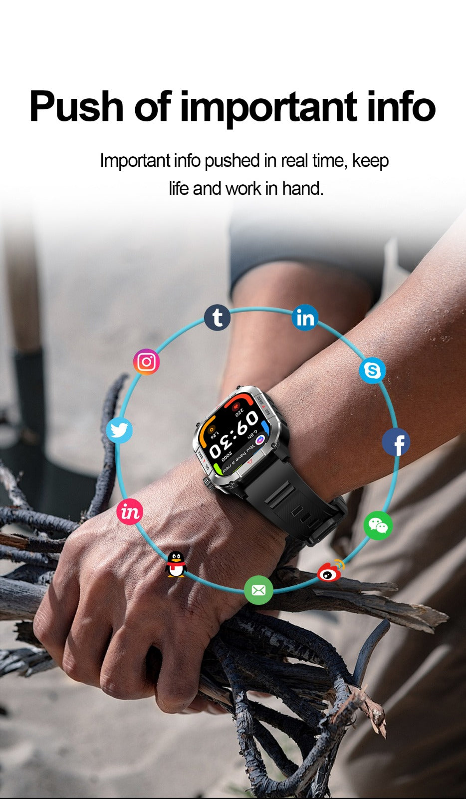 T900 Ultra Max Pro Smartwatch – Rugged Design, Bluetooth Calling & Fitness Tracking