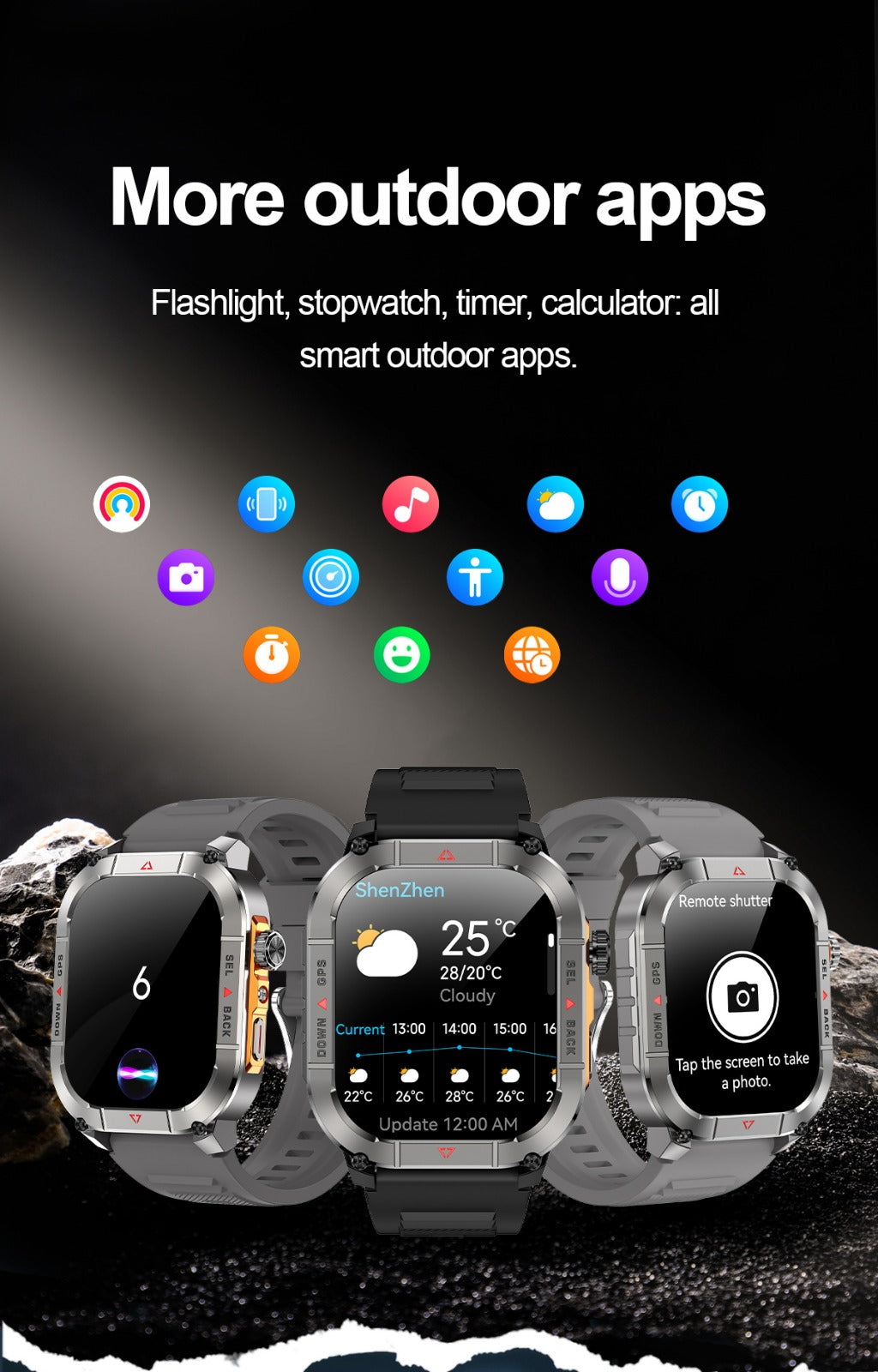 T900 Ultra Max Pro Smartwatch – Rugged Design, Bluetooth Calling & Fitness Tracking