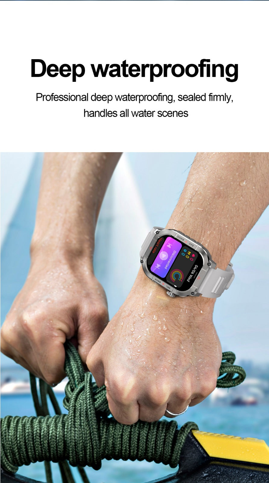 T900 Ultra Max Pro Smartwatch – Rugged Design, Bluetooth Calling & Fitness Tracking