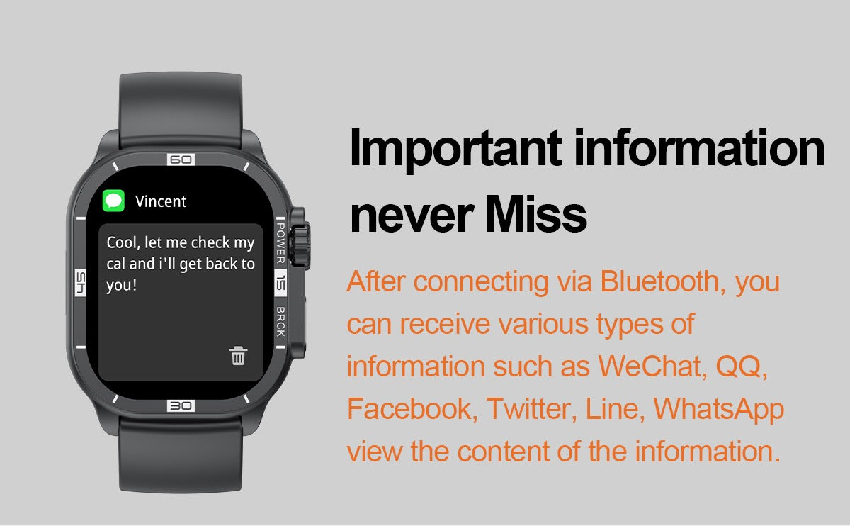 Smartwatch Ultra Series 8 (49mm) – Bluetooth Calling, Fitness Tracking & Waterproof Design