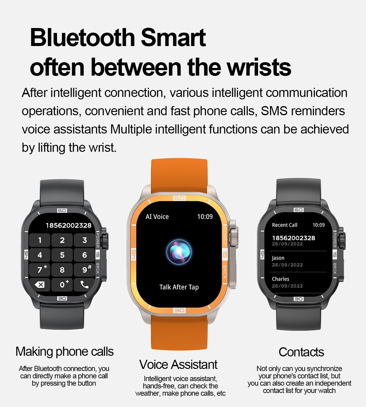 Smartwatch Ultra Series 8 (49mm) – Bluetooth Calling, Fitness Tracking & Waterproof Design