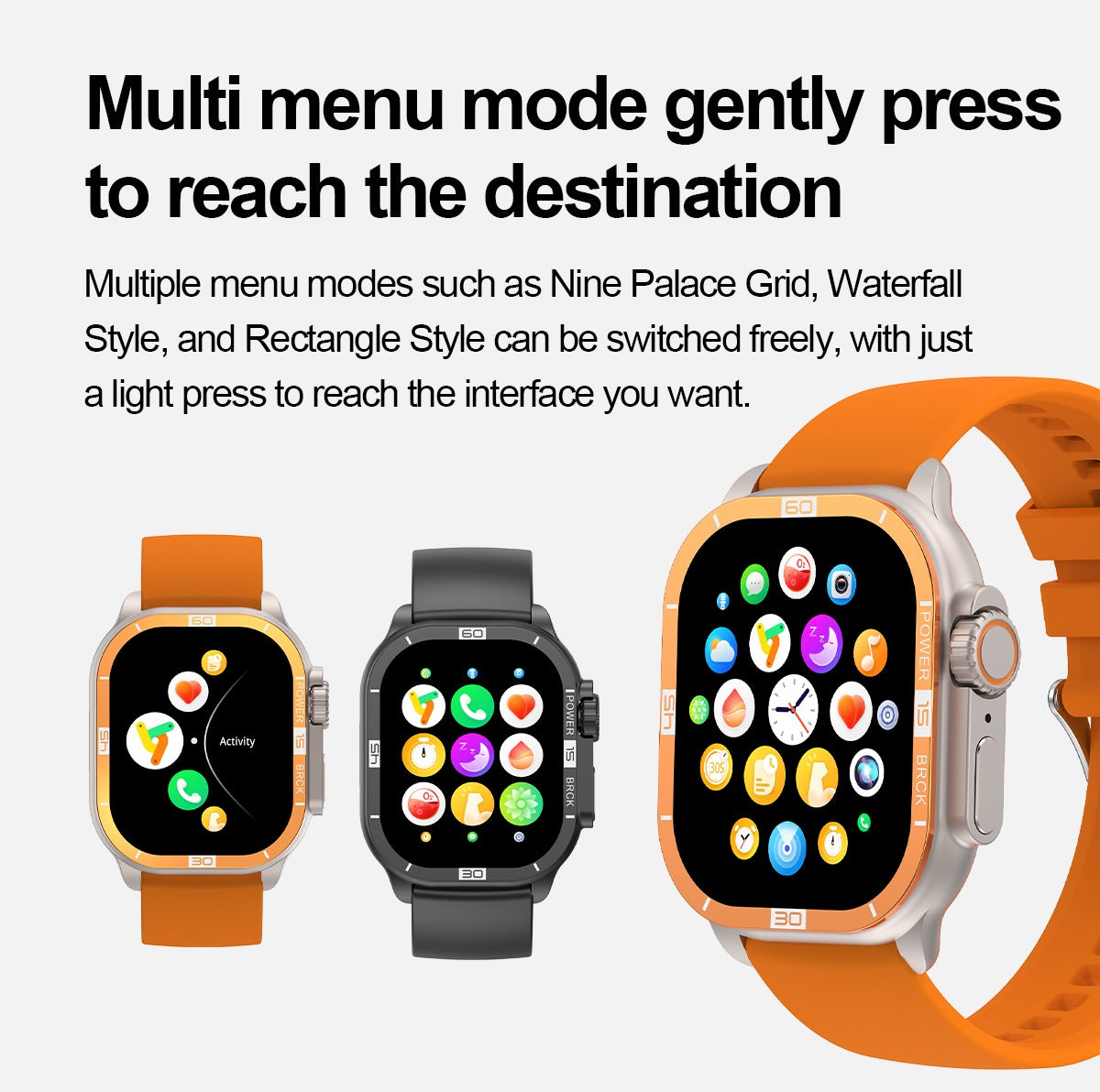 Smartwatch Ultra Series 8 (49mm) – Bluetooth Calling, Fitness Tracking & Waterproof Design