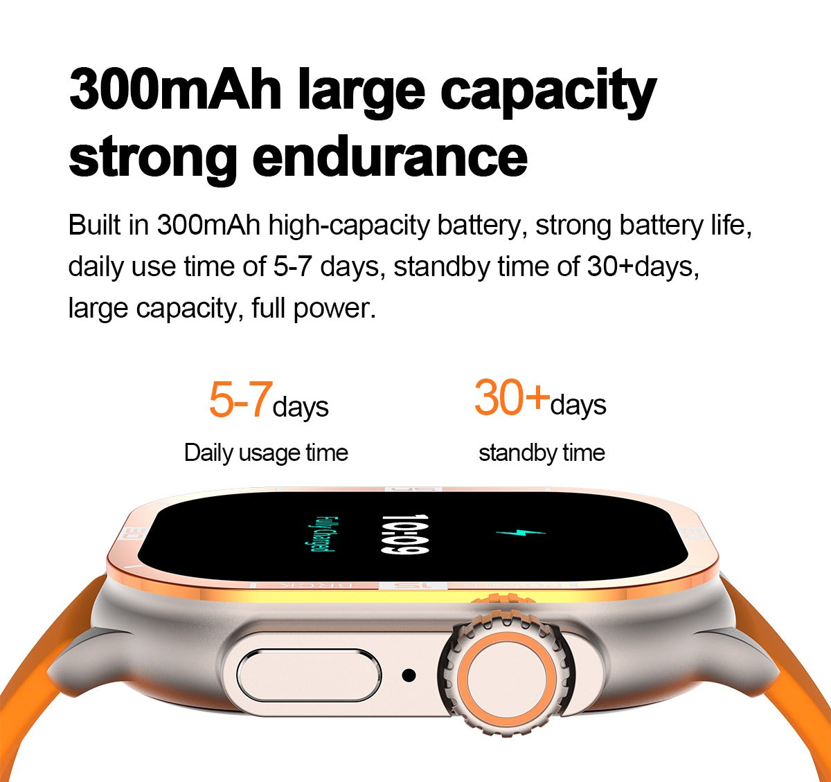 Smartwatch Ultra Series 8 (49mm) – Bluetooth Calling, Fitness Tracking & Waterproof Design