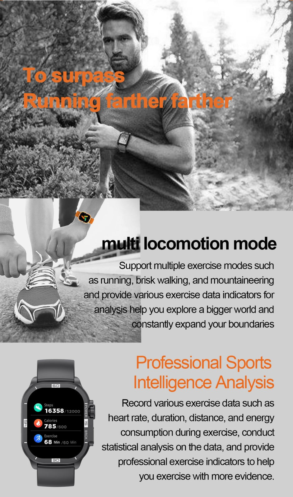 Smartwatch Ultra Series 8 (49mm) – Bluetooth Calling, Fitness Tracking & Waterproof Design