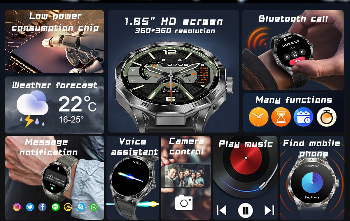 T20 Pro Sports Smartwatch – Bluetooth Calling, Fitness Tracker & Waterproof Design