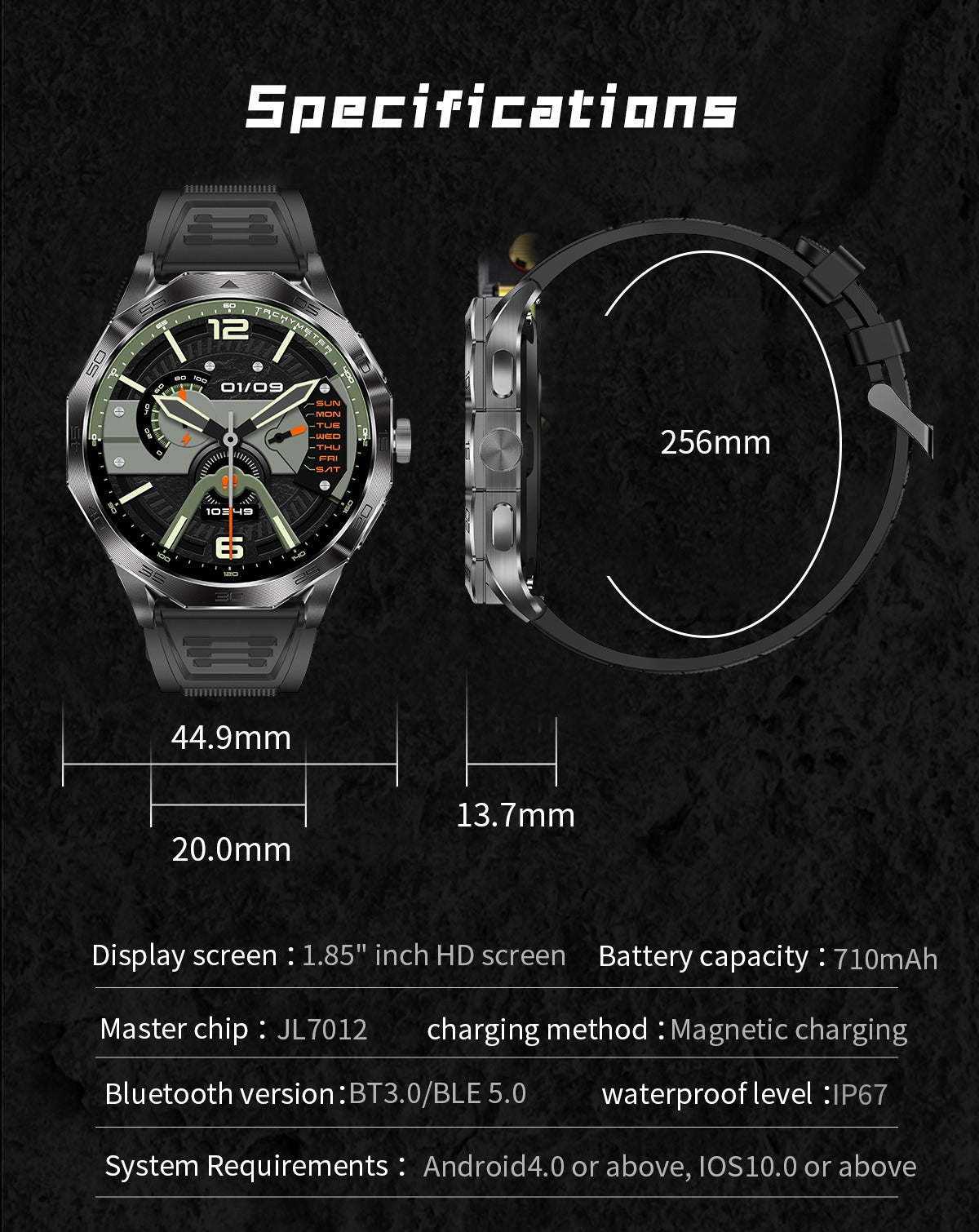 T20 Pro Sports Smartwatch – Bluetooth Calling, Fitness Tracker & Waterproof Design
