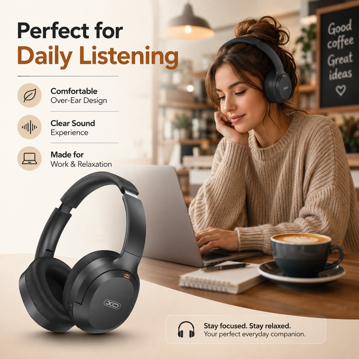 Casque sans fil Bluetooth 5.3 – Basses profondes, stéréo Hi-Fi et 20 heures d'autonomie